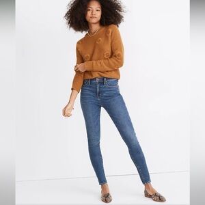 Madewell 10” High Rise Skinny Jeans in Wendover Wash